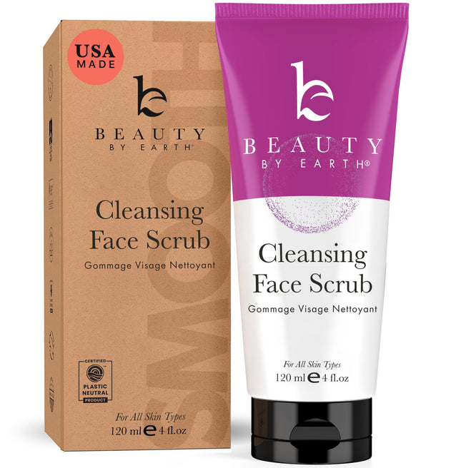 Organic Microdermabrasion Facial Scrub & Cleanser,