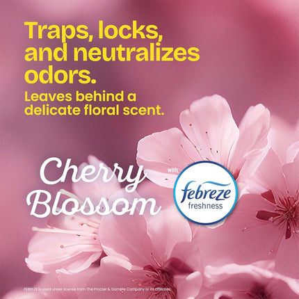 Glad ForceFlex MaxStrength Tall Kitchen Drawstring Trash Bags, 13 Gallon, Cherry Blossom with Febreze Freshness, 90 Count