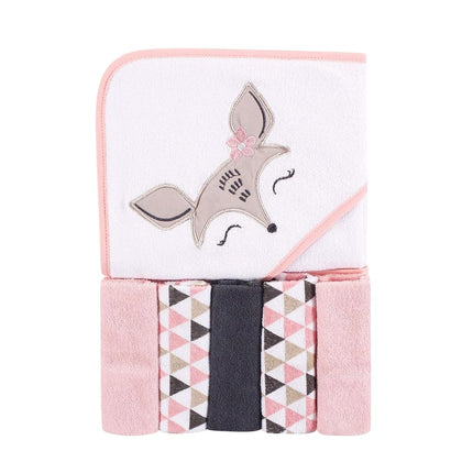 Hudson Baby Unisex Baby Cotton Animal Face Hooded 