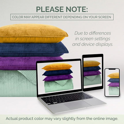 Elegant Comfort Luxury 3-Piece Velvet Corduroy Stripe Quilt Set, Ultra Soft Bedspread - Cozy Velvet Coverlet Set - 3PC Medium Weight Quilted Set with Matching Pillow Shams, Full, Purple