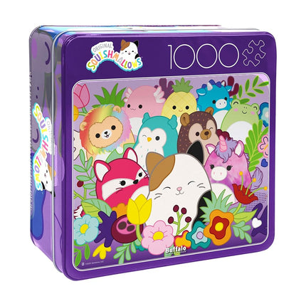 Buffalo Games - Squishmallows - Grow Together - 1000 Piece Jigsaw Puzzle for Adults - Collectible Tin Case - Finished Size is 26.6 x 19
