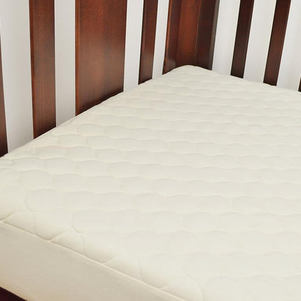 American Baby Company Waterproof Quilted Crib and Toddler Size Fitted Mattress Cover made with Organic Cotton, Natural Color - Vinyl Free