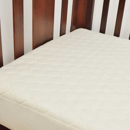 American Baby Company Waterproof Quilted Crib and Toddler Size Fitted Mattress Cover made with Organic Cotton, Natural Color - Vinyl Free