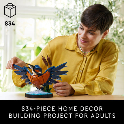 LEGO Icons Kingfisher Bird Model, Creative Set for Adults to Build and Display, Ideal for Home and Office D�cor, Bird Lovers Gift, Relaxing Project for Bird Enthusiasts, 10331