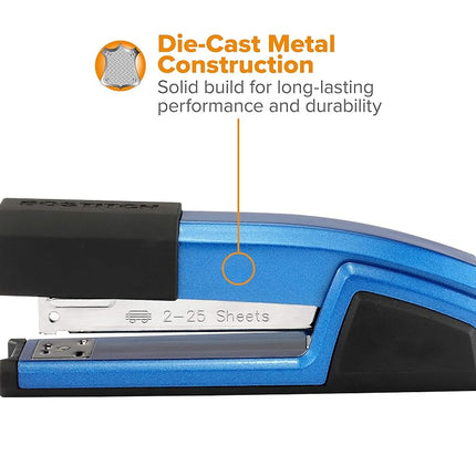 Bostitch Office Epic Metal 3 in 1 Stapler, 25 Sheet Capacity, Includes 210 Staples in Staple Storage Compartment & Integrated Remover,