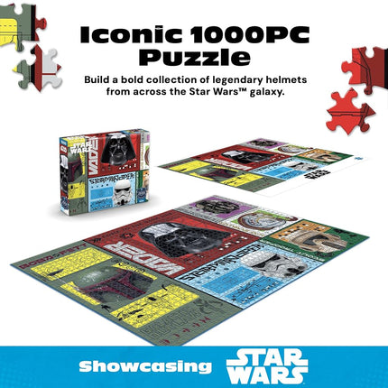 Buffalo Games - Star Wars Helmets 1000 Piece Puzzle for Adults, Sapphire Select - Quality 1000 Pieces Jigsaw Puzzle