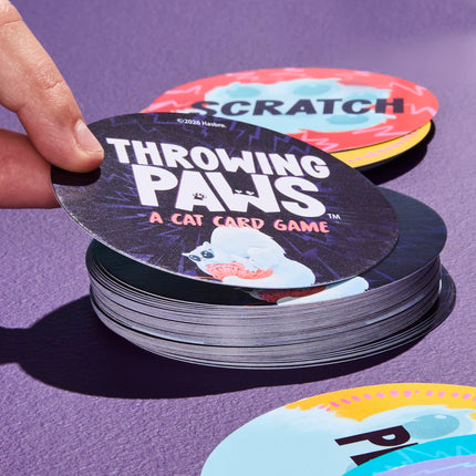 Hasbro Gaming Throwing Paws: A Cat Card Game – Fun Skill and Action Card Games for Children