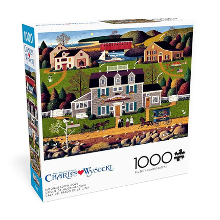 Buffalo Games - Charles Wysocki - Moonmeadow Cove - 1000 Piece Jigsaw Puzzle for Adults Challenging Puzzle Perfect for Game Nights - Finished Puzzle Size is 26.75 x 19.75