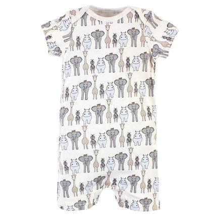 Mamelucos de algodón unisex Hudson Baby, paquete de 2 unidades Royal Safari, de 9 a 12 meses