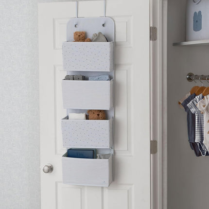 Delta Children - babyGap 2-Pack Over the Door Storage Organizer with 4 Pockets, Blue