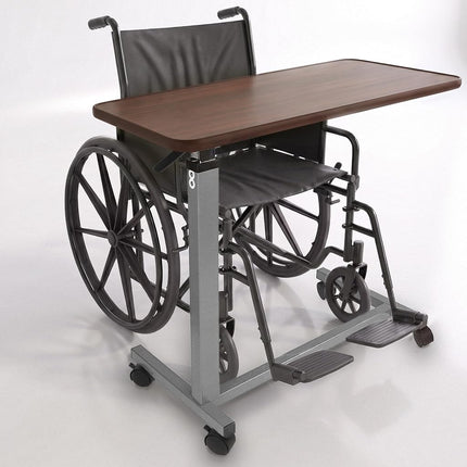 Vaunn Medical Adjustable Overbed Bedside Table with Wheels (Hospital and Home use)