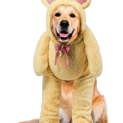 Rubies Official Walking Teddy Bear Pet Costume, Si