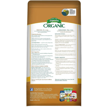 Espoma Organic Traditions Compost Starter- 4 lb Bag BE4