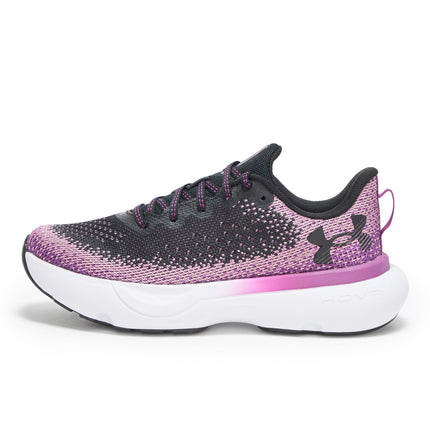 Under Armour Women's Infinite Sneaker, (002) Black/Andromeda Purple/Black, 6