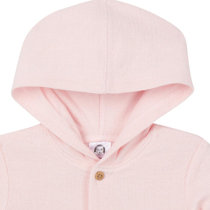 Gerber Baby Girls Baby Boys' and Baby Girls' Hooded Romper, Pink, Newborn
