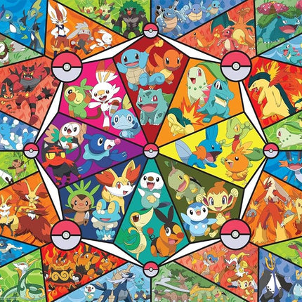 Buffalo Games - Pokemon - Stained Glass Starters - 1000 Piece Jigsaw Puzzle