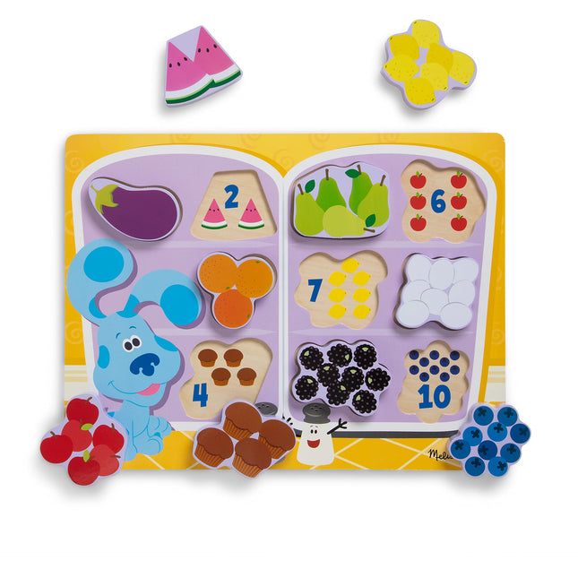 Melissa & Doug Blue's Clues & You! Wooden Chunky P