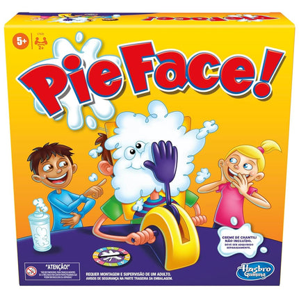 Hasbro Gaming Pie Face Game Whipped Cream Family Game Kids Ages 5 and Up
