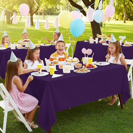 Utopia Kitchen Rectangle Tablecloth, 2-Pack 60 x 102 Inch, Purple