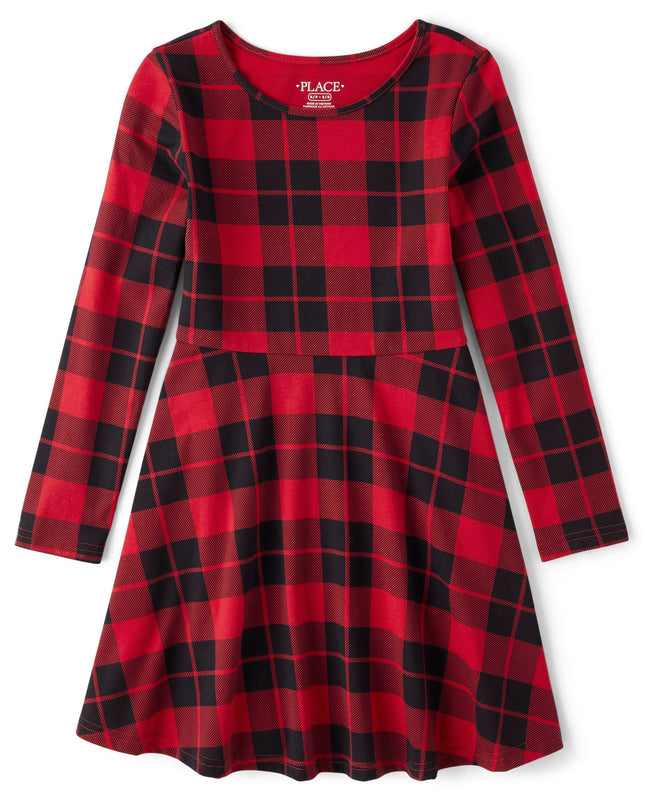 The Children's Place Girls' Casual Long Sleeve Pla