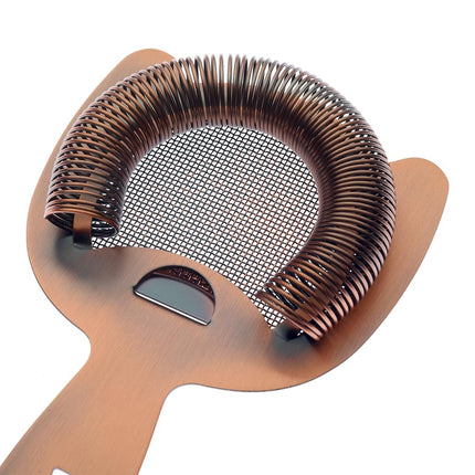Barfly Fine Mesh Spring Strainer, Antique Copper