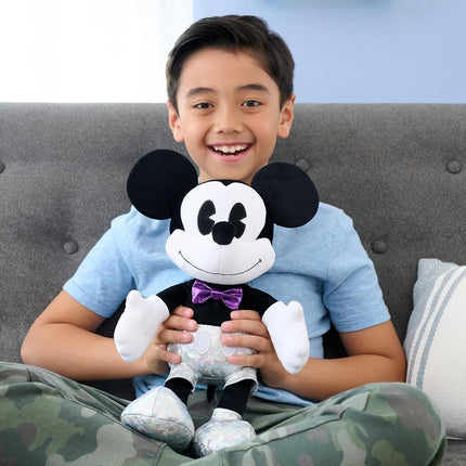 Disney100 Years of Wonder Mickey Mouse Large Plush Stuffed Animal, Kids Toys for Ages 2 Up by Just Play