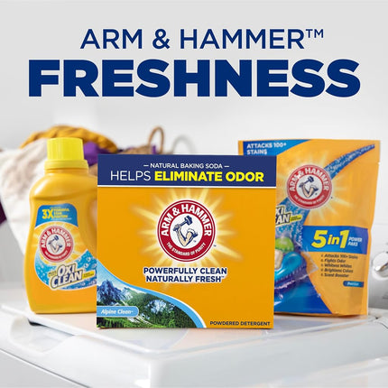 Detergente en Polvo para Ropa Arm & Hammer Alpine Clean, 4.34 kg