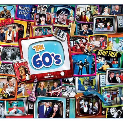 MasterPieces TV Time Puzzles Collection - 60s Shows 1000 Piece Jigsaw Puzzle