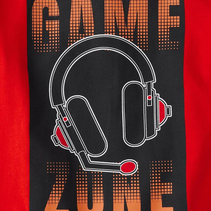 The Children's Place Boys' Gamer Short Sleeve Graphic T-Shirts, Multipack, Game Zone/Controller/Controllers 3-Pack, L