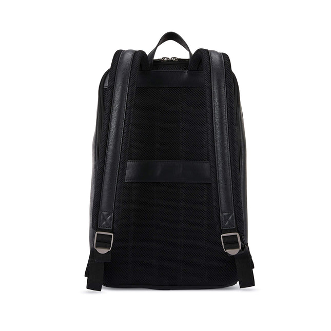 Samsonite Classic Leather Slim Backpack, Negro, Talla única, Mochila delgada de cuero clásico