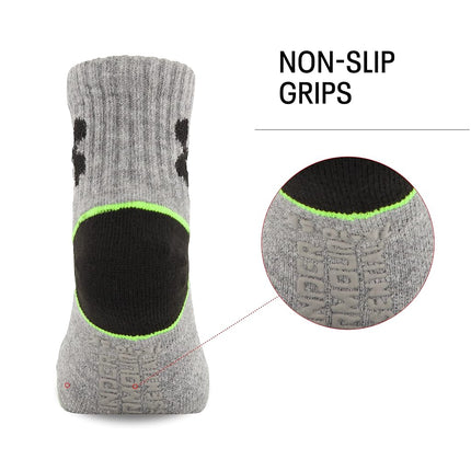 Under Armour Boys Multi Pack Quarter Sock, Grey Camo, 2T-4T