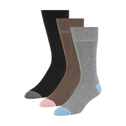 Ted Baker Men's 3 Pack Pattern Crew Dress Socks, B