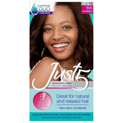 Just 5 Women's 5 Minute Permanent Hair Color, Rich
