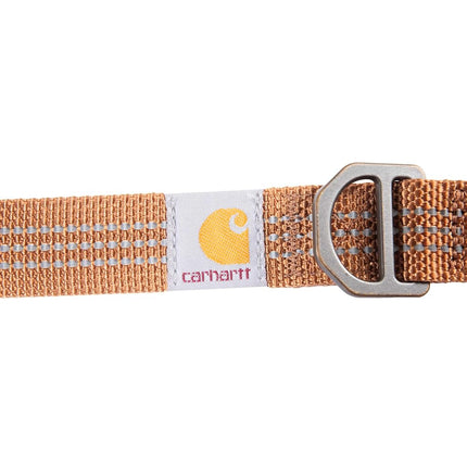 Carhartt Nylon Webbing Dog Collar, Fully Adjustable W/Durable Side Release Buckle, Carhartt Brown, Medium