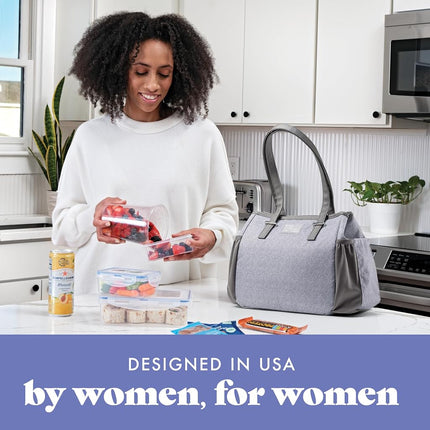 Fit & Fresh Copley Insulated Lunch Bag for Women w/Containers