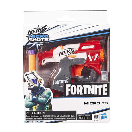 Nerf Micro Shots: Fortnite - Micro TS Dart-Firing Toy w/ 2 Official Elite Darts