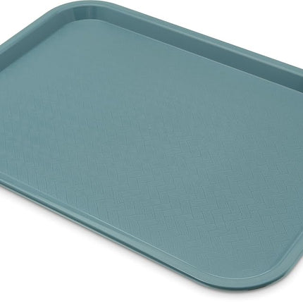 Carlisle FoodService Products Cafe Plastic Fast Food Tray, 12" x 16", Slate, (Pack of 24)