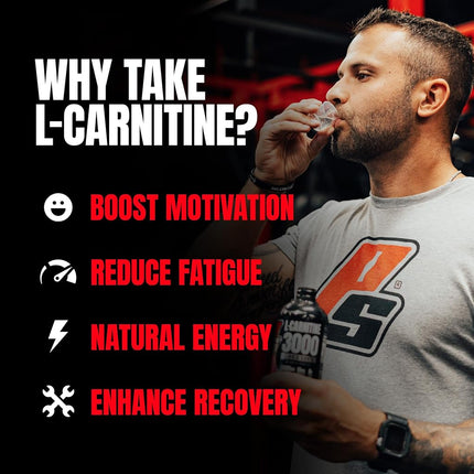 ProSupps L-Carnitine 3000 Liquid Fat Burner, Stimulant Free Metabolic Enhancer, 31 Servings (Blue Razz Flavor)