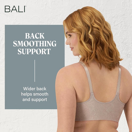 Bali Women's Comfort Revolution Front-Close Shaping Underwire Bra - Gray - 36DD