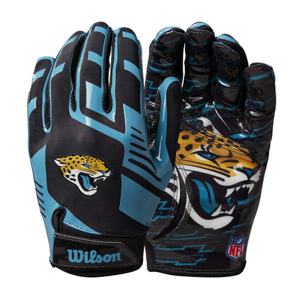 Wilson NFL Stretch Fit Football Gloves - Adult, Ja