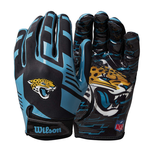 Wilson NFL Stretch Fit Football Gloves - Adult, Ja