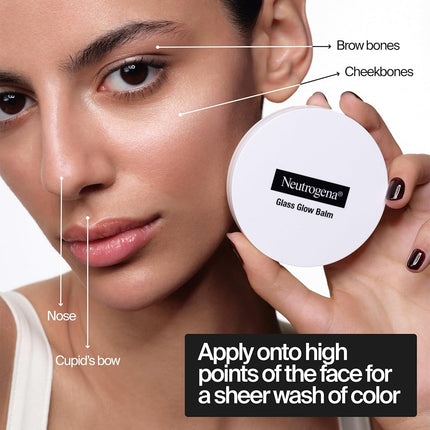Neutrogena Glass Glow Balm Natural Glow, Balm Makeup for Dewy Radiant Skin, 0.3 oz