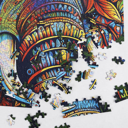 Springbok Elephant Mandala 1000 Piece Jigsaw Puzzle for Adults - Unique Cut Pieces - Made in USA
