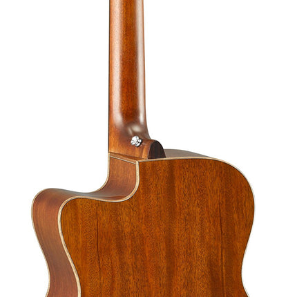 Guitarra acústico-eléctrica Yamaha de 6 cuerdas Serie AC1M de cuerpo pequeño con cutaway - Caoba, Tobacco Sunburst, Concierto TBS