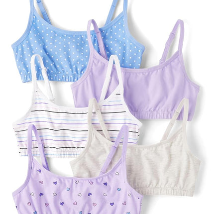The Children's Place Girls Bralette, Lovely Lavender 5-Pack, Small
