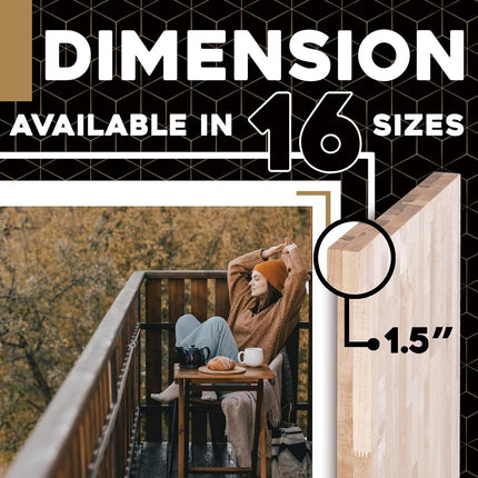 DuraSteel 30x48 Butcher Block Countertop - Maple Solid Wood Workbench for Kitchen, Restaurant, Cabinet, Desk Top, Wood Board, Large Counter Cutting Island Long, Bakery Worktable Dough - Table Top Only