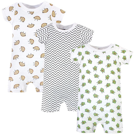 Hudson Baby Unisex Baby Cotton Rompers, Aliviado, 9-12 Months