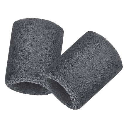 6 Pulseras Deportivas, Muñequeras de Tenis, Bandas Absorbentes para Fútbol, Baloncesto, Correr, Deportes Atléticos y Entrenamiento (Negro, Blanco, Gris)
