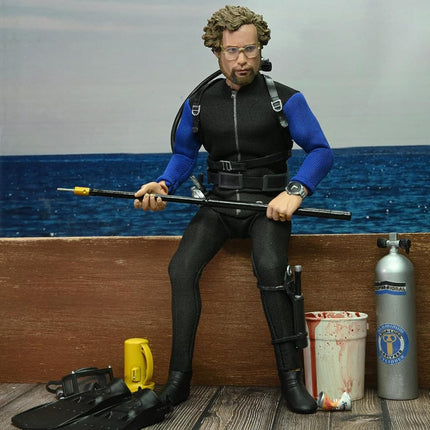 NECA - Jaws Shark Cage Hooper 8 Clothed Action Figure