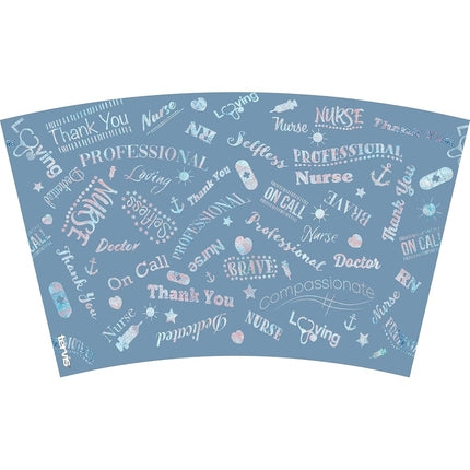 Tervis Vaso aislante de doble pared fabricado en EE. UU. para agradecer a un profesional médico, 16oz, Clásico - Azul